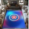 Blackburn Rovers Football Print Crystal Velvet Rug, Comfortable Water Absorbent Non Slip Indoor Floor Carpet