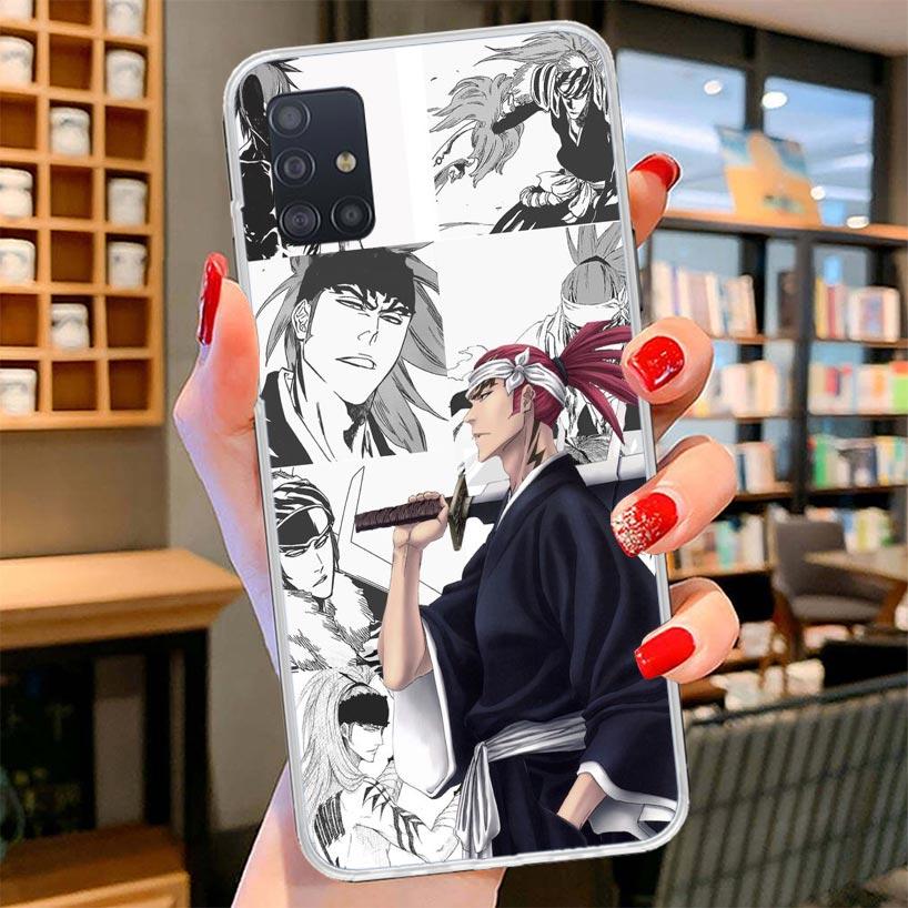 Ichigo Kenpachi Bleach Anime Cover Phone Case For Samsung Galaxy A12 A22 A32 A52 A72 A02S Phone Case Note 20 Ultra 10 S10 Plus A
