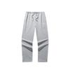 Comfortable Breathable Straight Leg Sports Pants Men Bottoms Gray Gray-Pattern 152518304-1