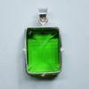 Guaranteed 925 Sterling Silver Pendant Topaz Emerald 118.95 Ct Precious Gems My-378-k