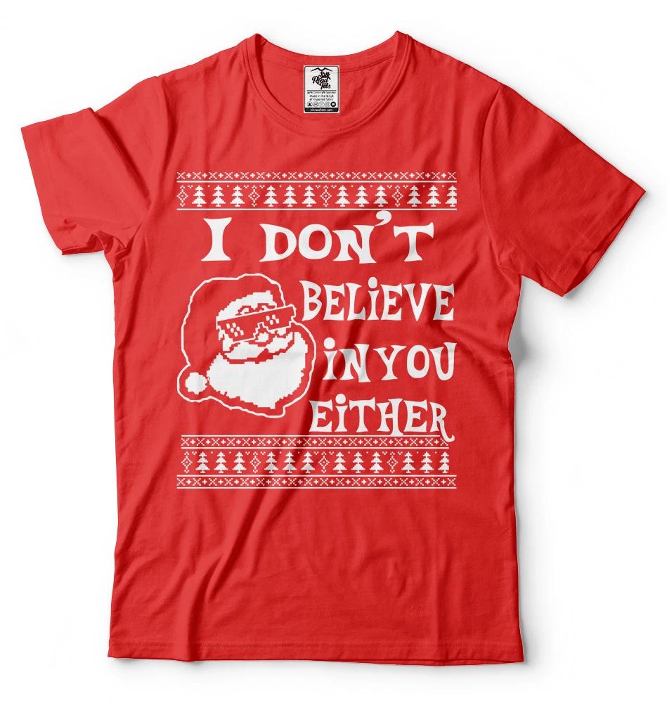 Santa Mens Shirt Santa Christmas Tee Shirt Santa Believer Tee Shirt 3XL