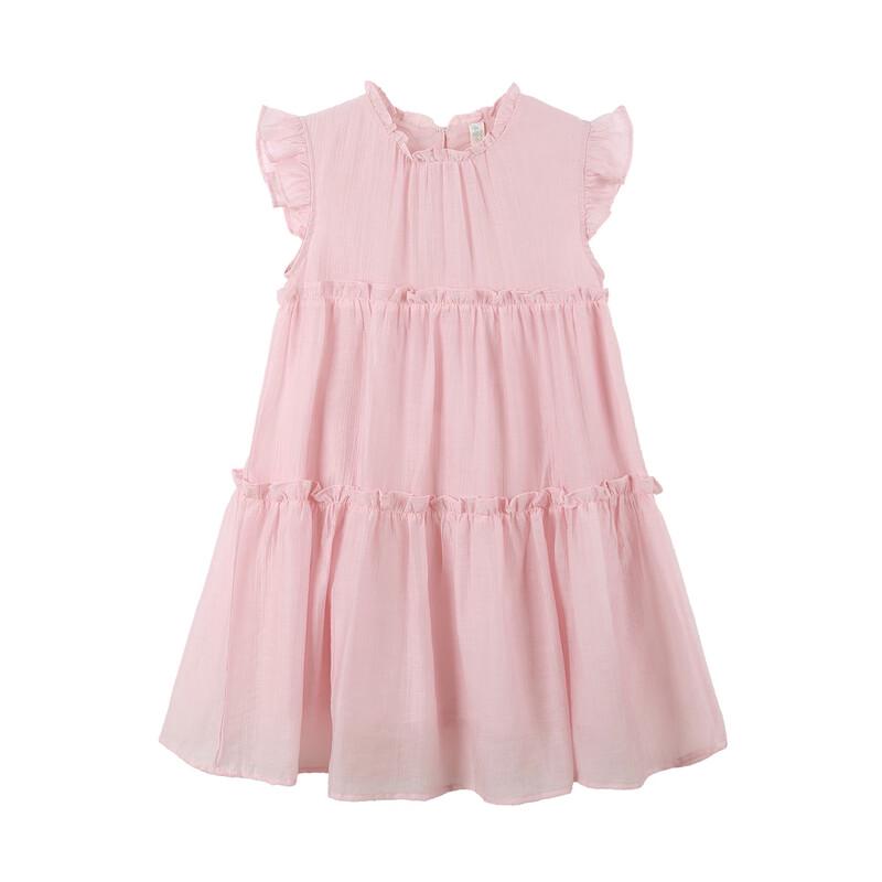 Girls' Ruffle A-line Sleeveless Layered Dress