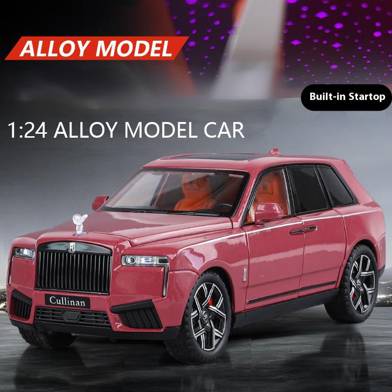 1/24 Rolls-Cullinan Alloy Car Model, with Starry Sky Roof Simulation SUV Boy Toy Car Off-road Vehicle Collection Ornament Gift