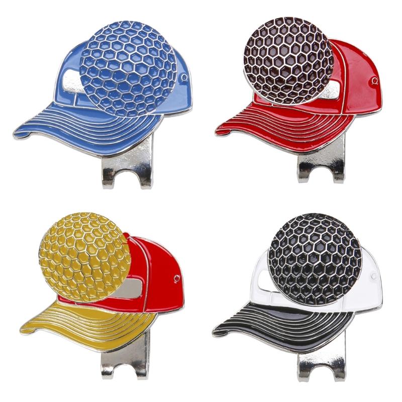 Magnetic Golf Hat Clips Golf Ball Marker Holder for Golf Gloves Hats Bags Hat Visors Belt Easy to Stick on & off