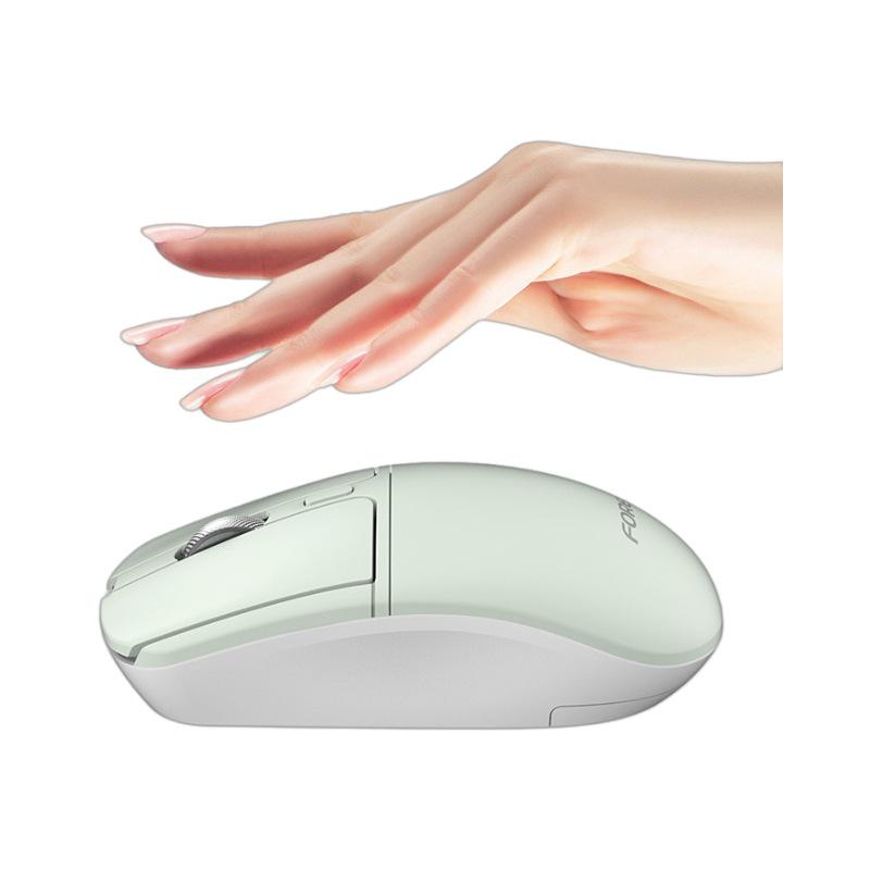 FV-386 Dual Mode Silent Metal Mouse: Wireless 2.4G + Bluetooth for Laptop/Desktop