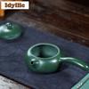 250ml Vintage Yixing Paarse Klei Theepotten Handgemaakt Platte Xishi Tang Yu Pot Ruwe Erts Groene Modder Ketel Zisha Theeset Theeservies