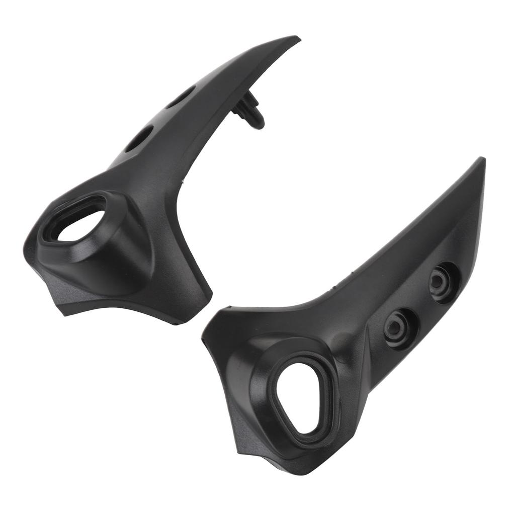 Pair of Front Nose Side Headlight Fairing Black Head Lamp Panel Fairing Replacement for FZ6 FZ‑6N 2004 to 2009