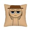 Sprunki Grey Oren Funbot Square Pillow Covers Polyester Home Beats Game Cushion Case Cool Home Decoration Pillowcase