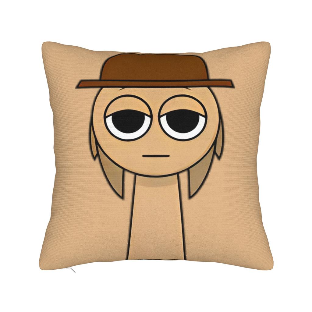 Sprunki Grey Oren Funbot Square Pillow Covers Polyester Home Beats Game Cushion Case Cool Home Decoration Pillowcase