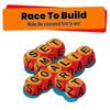 60pcs Scrambled Dice Word Game - Family Party Spelling Challenge Fast-Paced Board Game for 1-5 Players
