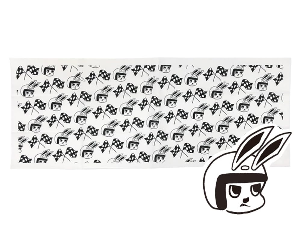

CHECKER RABBIT Hand Towel BLACK [SPEED ADDICT] (Checker Rabbit)