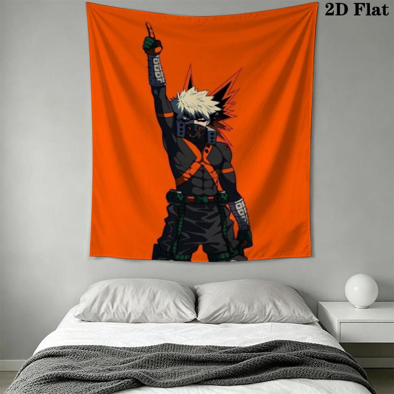 My Hero Academia Wall Tapestry Aesthetic Wall Hanging Printed Fabric Blanket Decorative Tapestries for Bedroom Living Room Home Decor