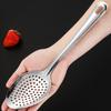 2Pcs Long Handle Slotted Spoon Set Stainless Steel Serving Spoons 10" Solid Spoon & Slotted Spoon Rust-Proof Kitchen Buffet Supply