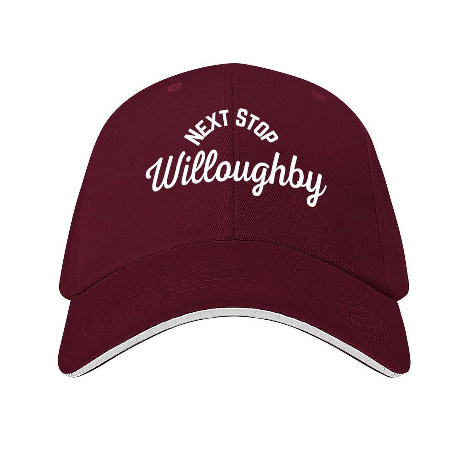 Next Stop Willoughby Baseball Cap Winter hat hats on offer Rave luxury caps Designer Man Womens