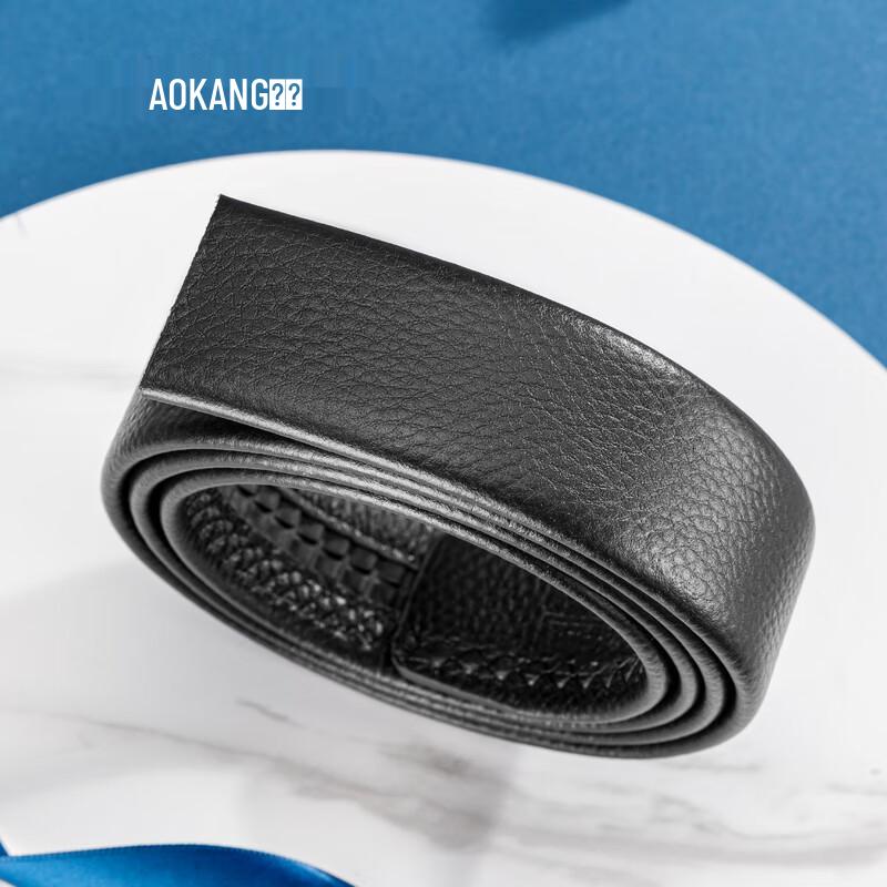 Aokang Men's Genuine Leather Belt Strap for Automatic Buckle