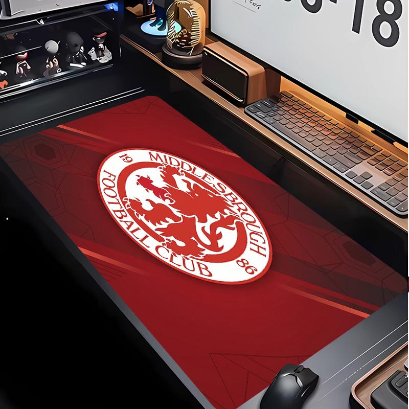 Middlesbrough Football Pattern Mouse Pad Non?Slip Rubber Base Gaming Mousepad For Desk Office Home