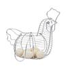 Decorative Hen-Shaped Wire Egg and Fruit Storage Basket
