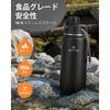 SANTECO KTWO Series 710ml Sports Water Bottle, Insulated, Vacuum Insulated, Stainless Steel Thermos, with Strap, Direct Drinking, Leak-Proof, Portable