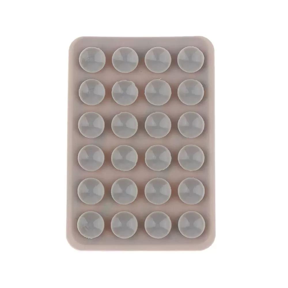 Mobile Phone Color Fixture Suction Cup Backed Adhesive Silicone Rubber Sucker Pad Double Side Silicone Suction Pad For Fixed Pad