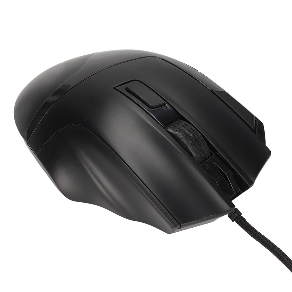 Gaming Kabelmaus RGB 6 DPI-Stufen Hohe Genauigkeit Schwarz 7200DPI Kabelgebundene Maus für Desktop-Computer Laptop