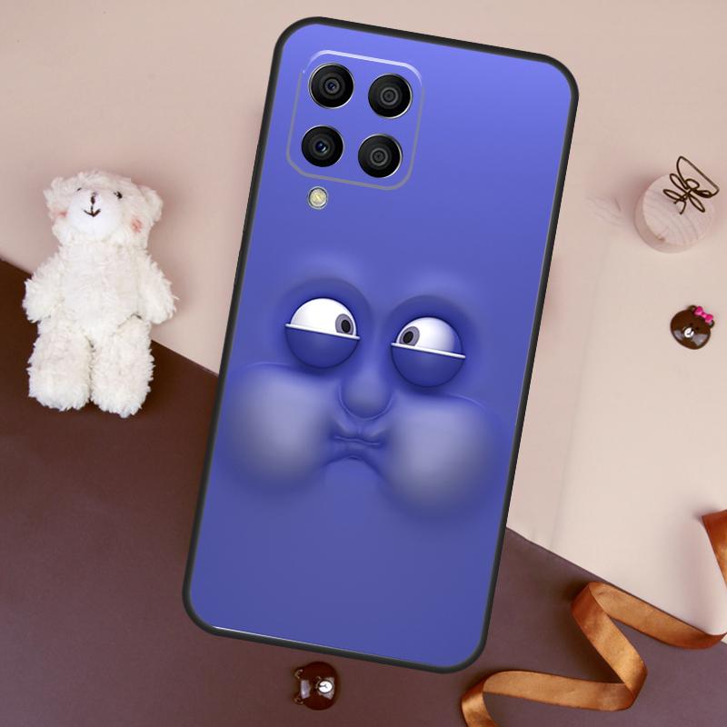 3D Funny Face Cute Case For Samsung Galaxy M32 M52 M14 M54 M13 M33 M53 M56 M36 M16 M31 M11 M12 M35 M55 M15 M06