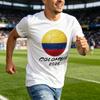 Colombia 2026 Flag Soccer Ball TShirt Patriotic Colombia 2026 Graphic TShirt Men Women Summer Fashion Crewneck Cotton Tee Tops