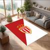 Футбольный ковер Monaco FC с футбольным узором, мягкий ковер для пола, нескользящий ковер для помещений, спортивный декоративный коврик для спальни