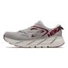 HOKA Clifton L Embroidery Lunar Rock Cabernet Unisex Sneakers Grey 1126854-LRCB