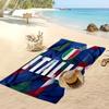 Asciugamano da Spiaggia Stampa Calcio Italia Asciugatura Rapida Super Assorbente Morbido Asciugamano da Bagno per Nuoto Spiaggia Viaggio Souvenir Regalo per Fan