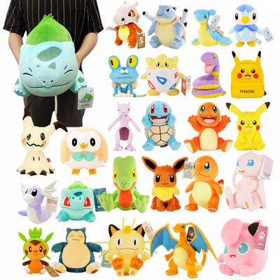 Non-Toxic 47 Styles Anime Pokemon Plush Charmander Squirtle Pikachu Plush Bulbasaur Stuffed Animal Toy Peluche Pokemon Doll Gift For Kid