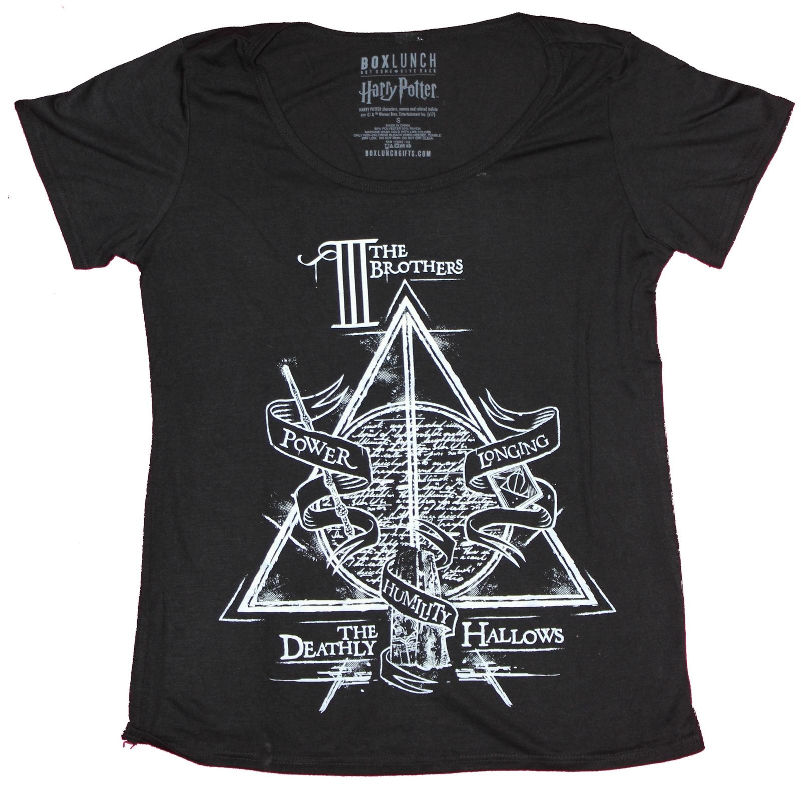 Harry Potter Girls Juniors T-Shirt - Three Brothers Deathly Hallows Pic XXXXL