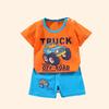 Fashion Kids Clothes Boys Girls Sets Top Shorts 2PCS Cotton Soft Summer Children Baby Cloths T-shirt Shorts Toddler Suit