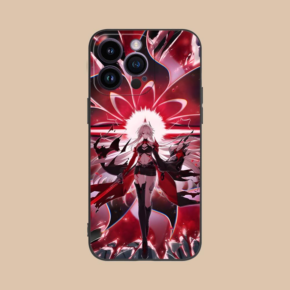 HSR Acheron Matte TPU Mobile Phone Case for iPhone 17 16 15 14 13 12 11 X XR XS 8 7 Air Pro Max Plus Mini Colorful Cover