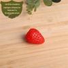 White Bionic Strawberry Fake Fruit Photography Prop - Plastic Decoration Toy