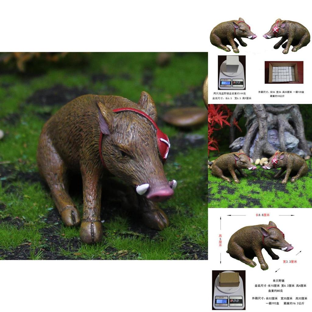 Halloween Resin Miniature Garden Decor With Pirate Boar Figurine For Party Gifts