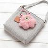 Monster Plüschtier Schlüsselanhänger mit bunter Kette, Kreativer Puppen-Taschenanhänger, Niedliches Geschenk für Kinder Frauen Männer für Rucksack Handtasche