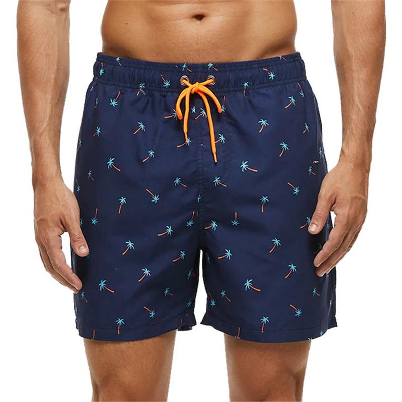 Coconut Tree Pattern Beach Short For Men's Fashion Sports Swimming Shorts Quick Drying Summer Designer Clothes