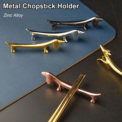 1Pcs Cat Dog Deer Design Chopstick Holder Zinc Alloy Fork Storage Holder Art Craft Table Decoration