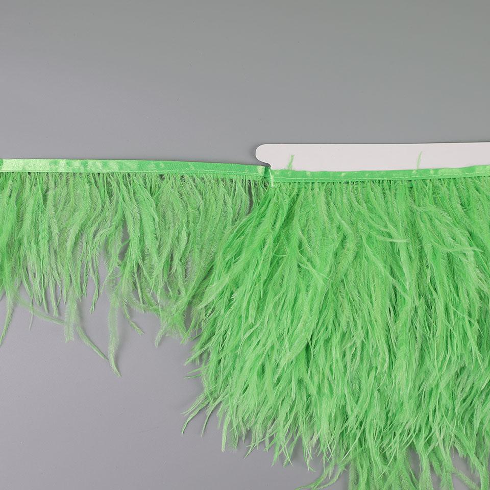Ostrich Feathers Fringe 2M 55colors Selected Clothing Sewing Crafts Dress with Fluffy Feather Ribbon