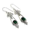 Natural Green Tourmaline Gemstone Earrings, 925 Sterling Silver Earring, Handmade Boho Silver Jewelry Dangle Earrings, Wadding Gifts