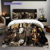 Metal Bands Dark Artistry Bedding (1 * duvet cover + 2 * pillowcase, without core) 2D Flat Bedding set Duvet cover and pillowcase Soft and comfortable