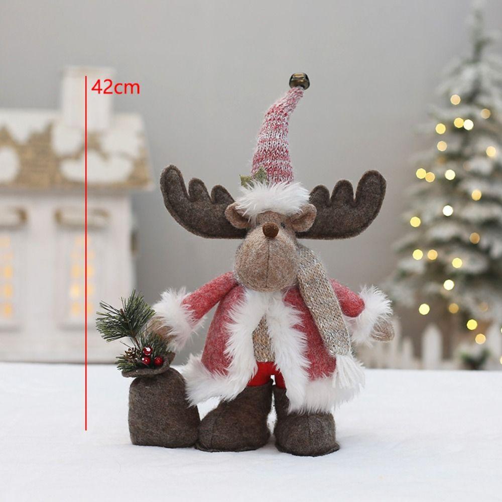 Festival Santa Claus Doll Decor Elk Deer Merry Christmas Decorations  New Year Gifts