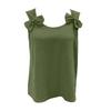 Women's Casual Fashion  Color Cotton Linen Sleeveless Top