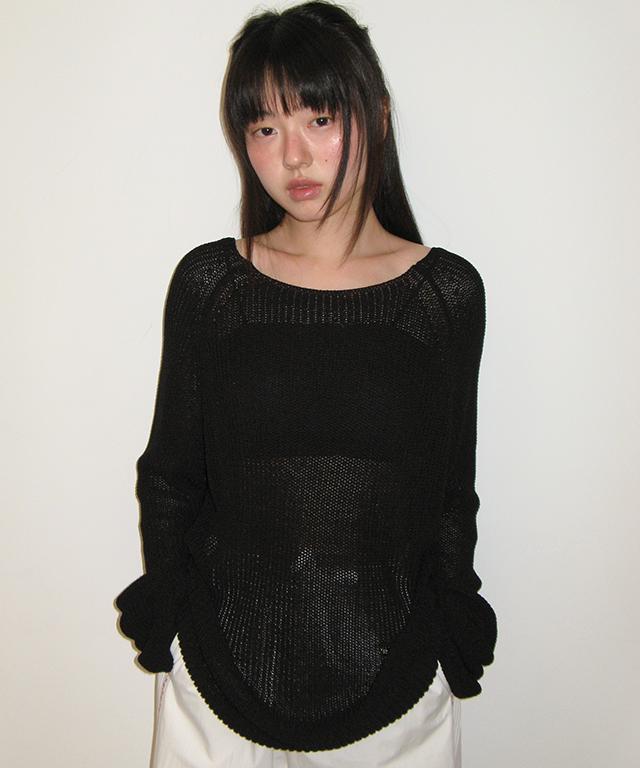 RONRON Summer Loose Fit Pullover Black