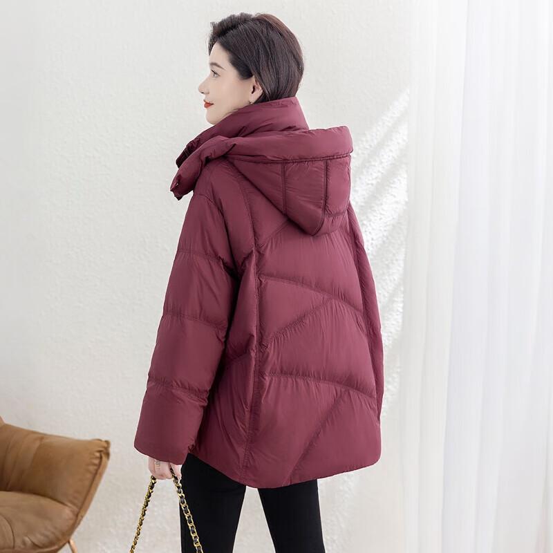 Sishe Women's Hooded 90% Down Winter Puffer Jacket