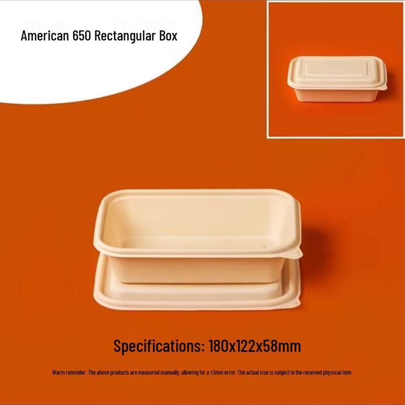 Disposable Biodegradable Corn Starch Divided Meal Box