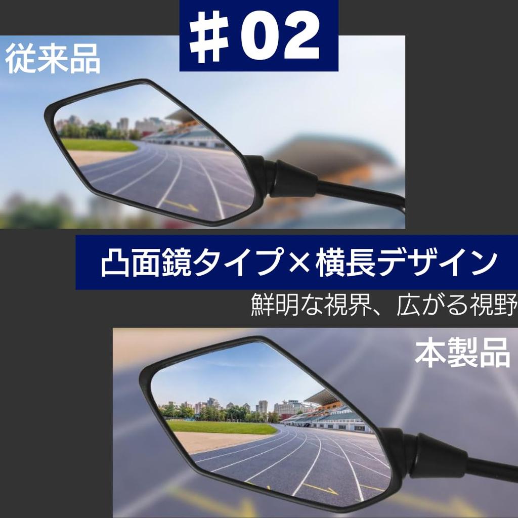 I'm So Happy Motorcycle Scooter Mirror, Side Mirror, 0.4 Inch (10 Mm), Positive Screw,