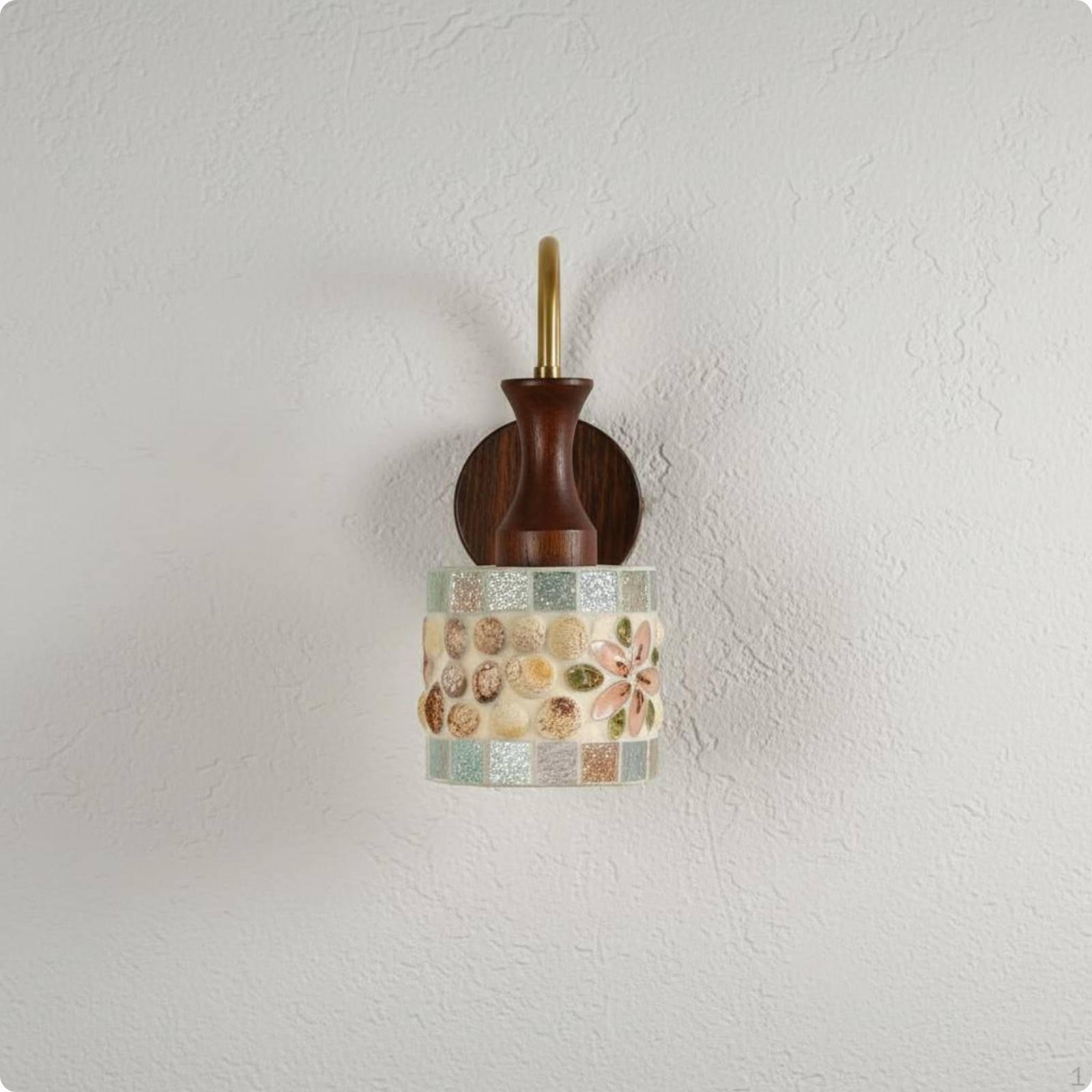Stained Glass Pendant Light Decorative Lamp Artistic Rainbow for Entryway, Bedside,