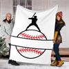 Baseball Theme Printed Blanket - Perfect for Couch, Bed, Travel & Outdoor Use | Machine Washable, Cozy & Durable.