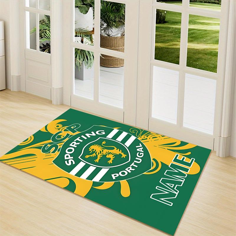 Custom Name Portugal Crest Carpet Rug Customizable Soft Washable Anti-Slip Home Living Room Sofa Mats Personalized Rug. 0909253